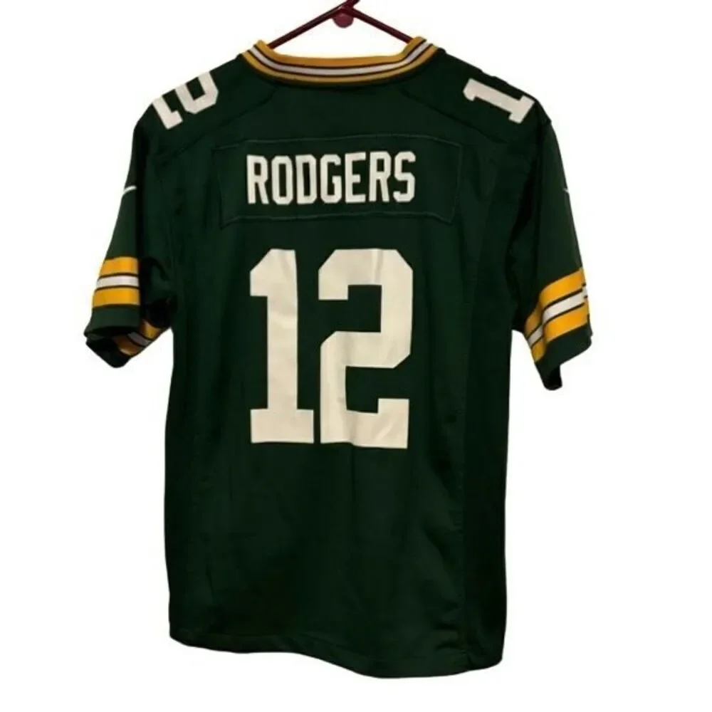 Green Bay Packers Aaron Rodgers Youth Large 14/16 Nike On Field NFL Jersey